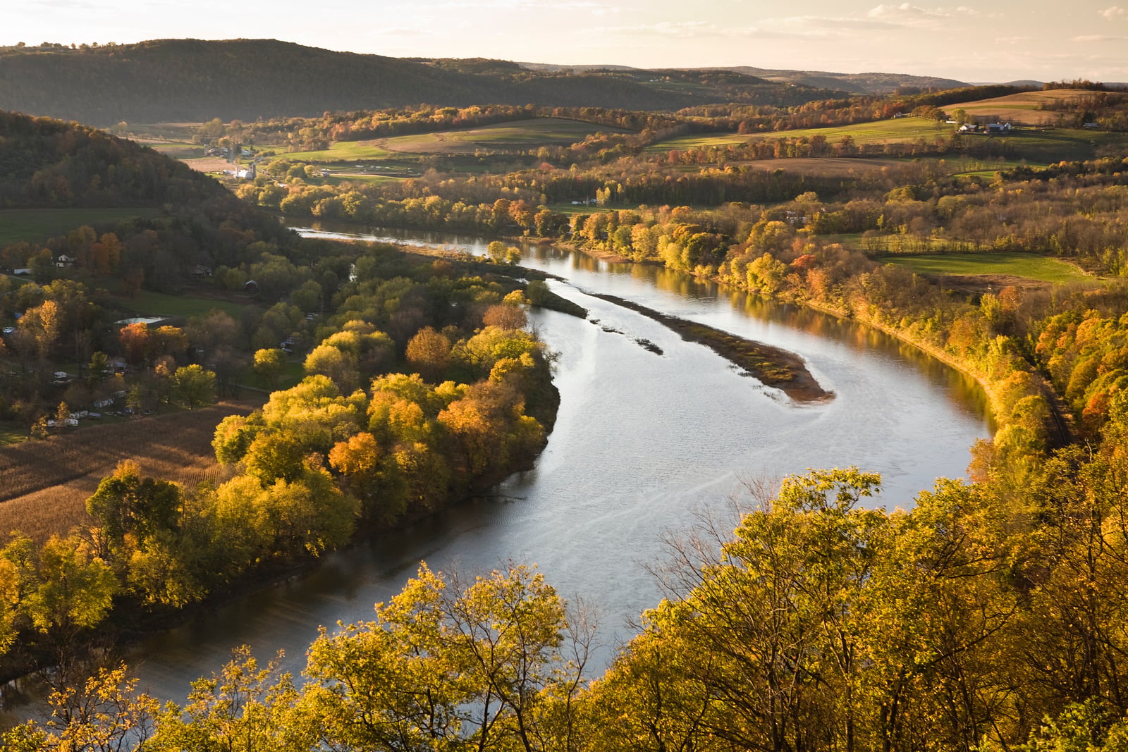 River winding through the Pennsylvania landscape